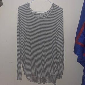 Gray and white shirt worn a few times